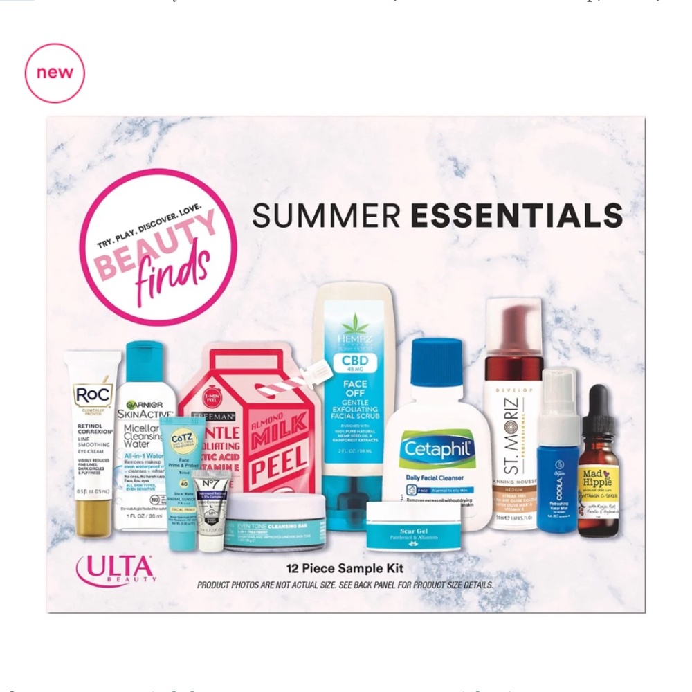 12 piece beauty finds summer essentials travel size gift set samples